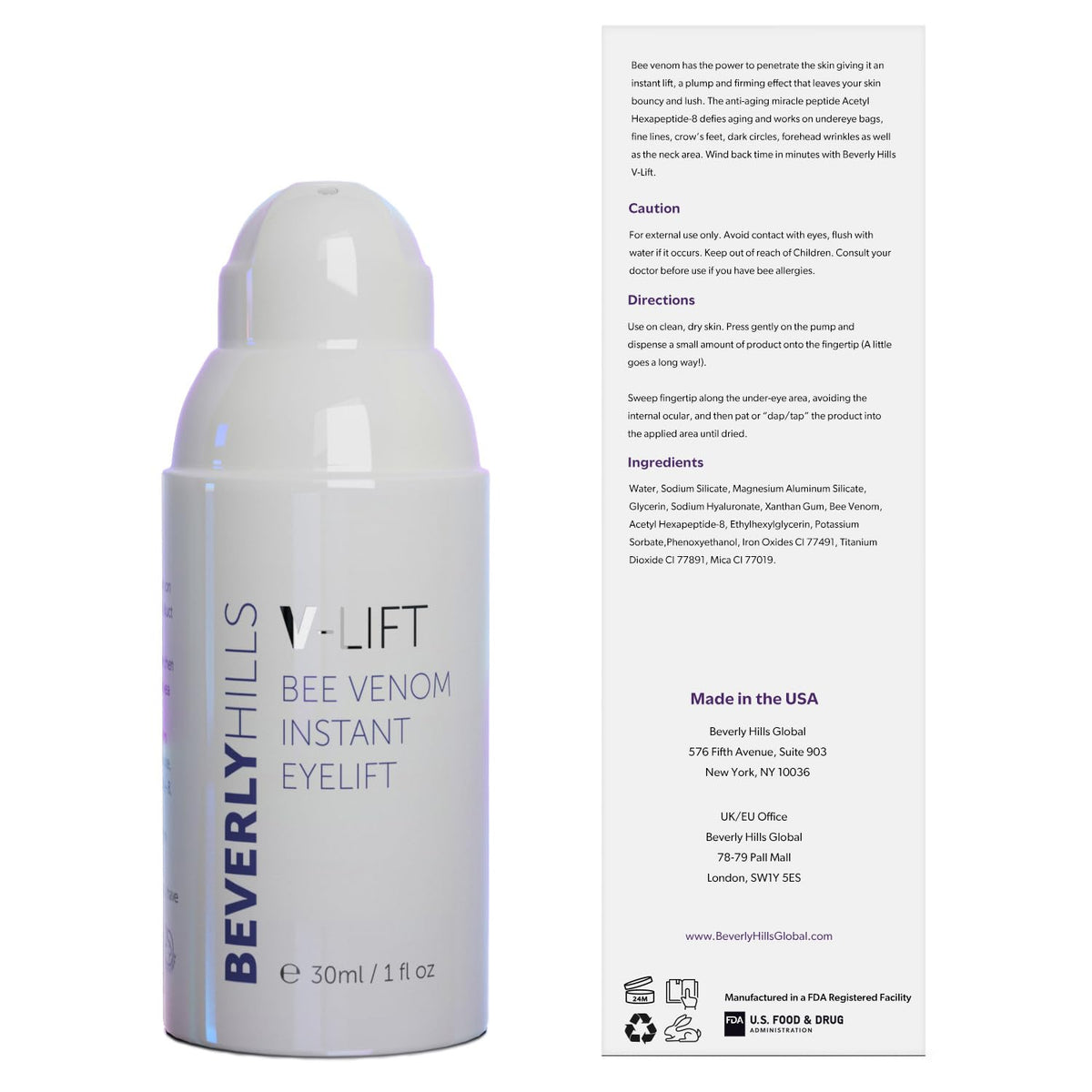 Beverly Hills V-Lift Eye Tuck serum for wrinkles