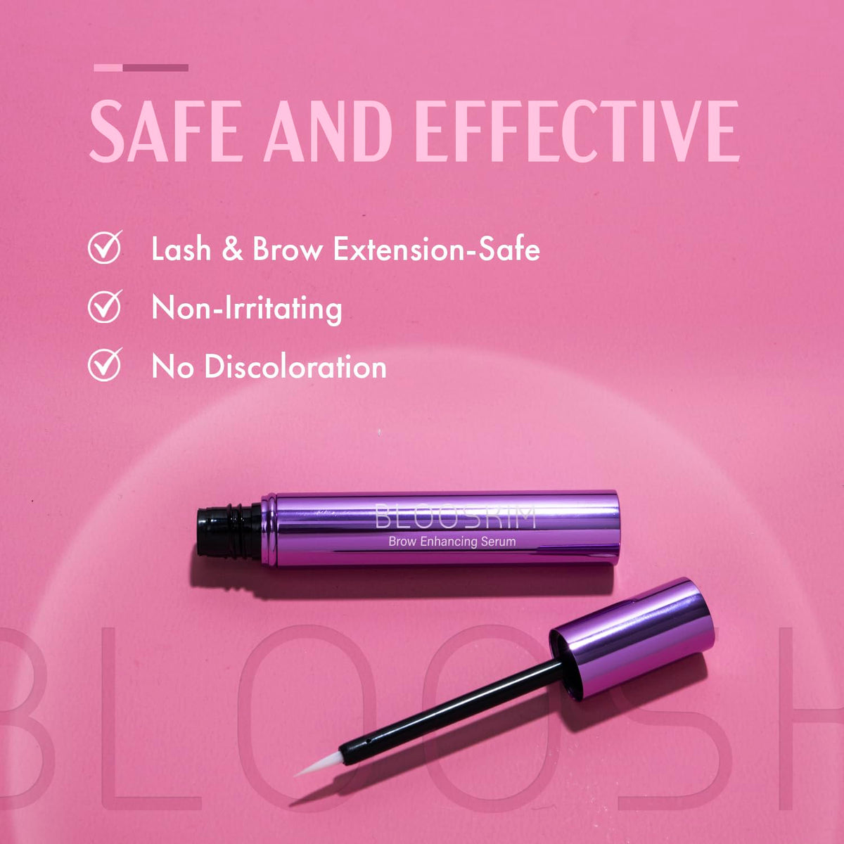 Blooskim eyebrow growth serum for men and women branding