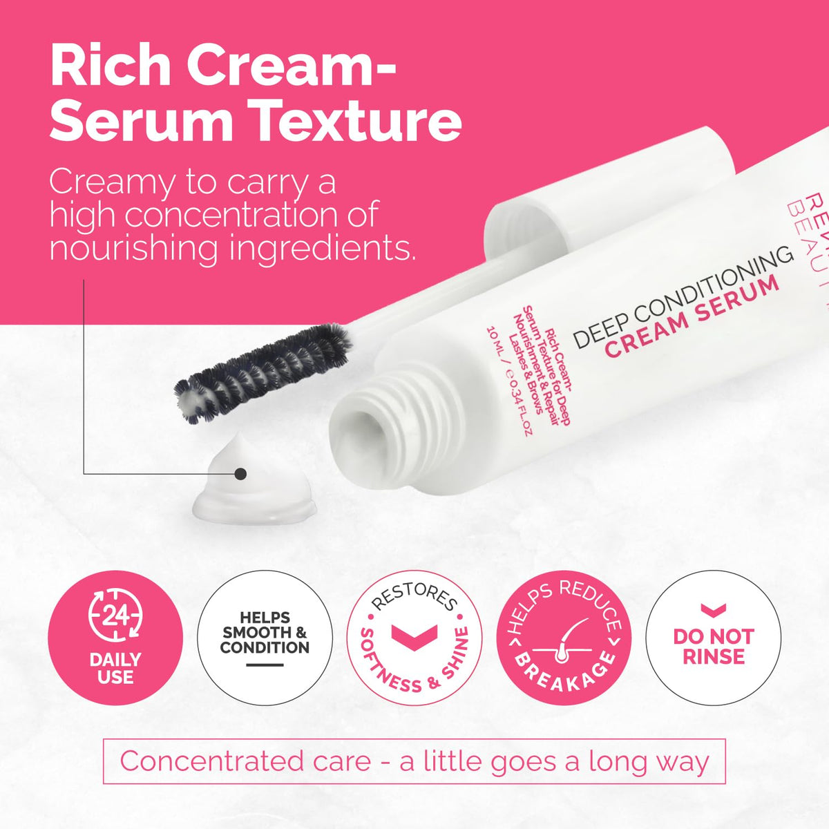 RB Renata Beauty Lash and Brow Conditioner Serum texture demonstration