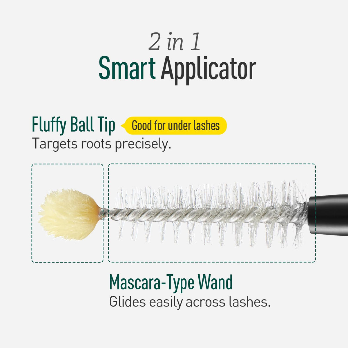 Applying ViveLab lash serum to eyelashes