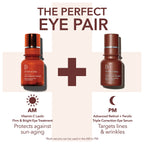 Professional retinol eye serum for fine lines and wrinkles