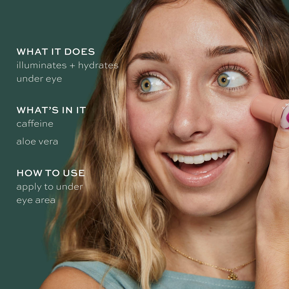 ITK Skincare eye stick packaging showing brand logo