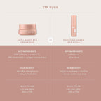 Applying ITK Skincare under eye stick to skin