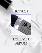 Benton Honest Eyelash Serum displayed with skincare routine
