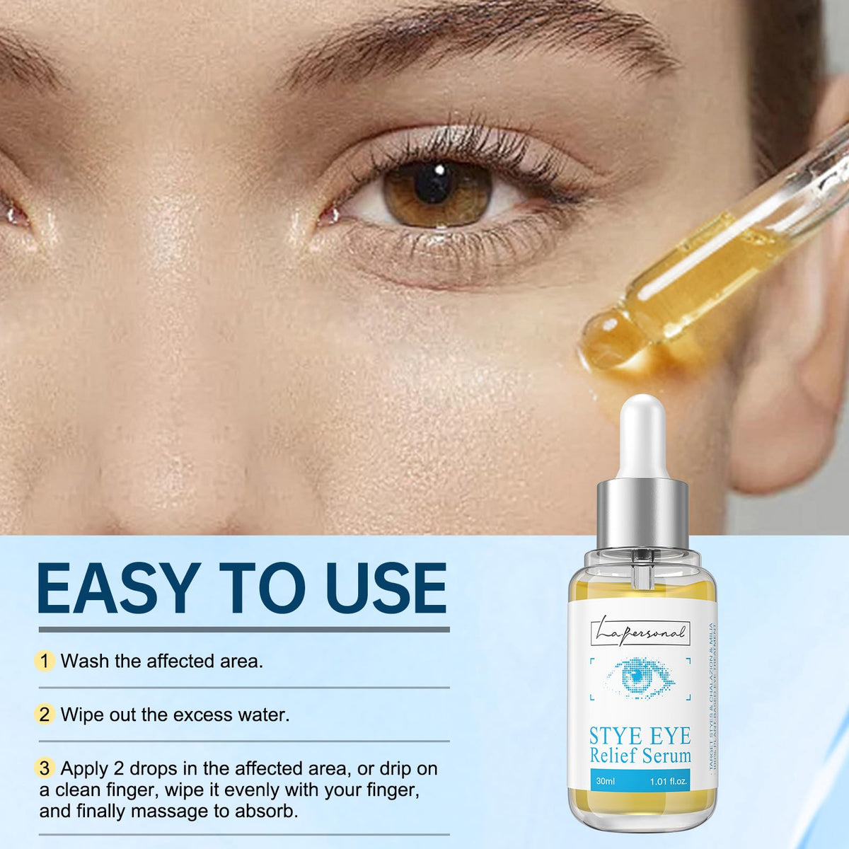Authentic La. Personal Stye Eye Relief Serum for chalazion and stye relief