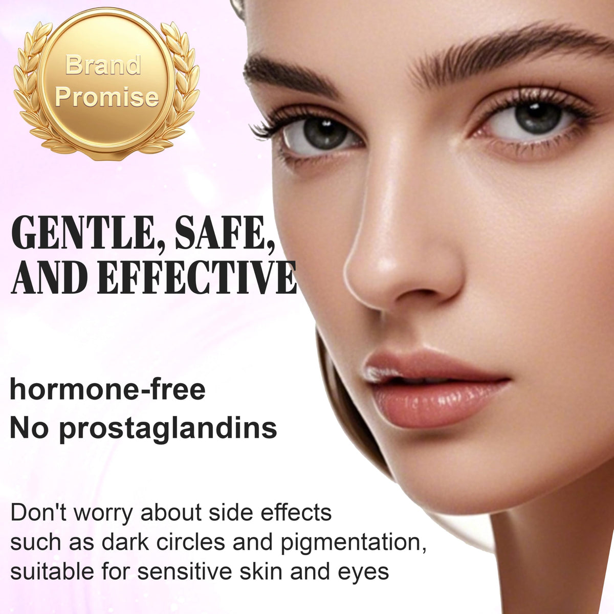 Side view of dual tube Folivive growth serum set