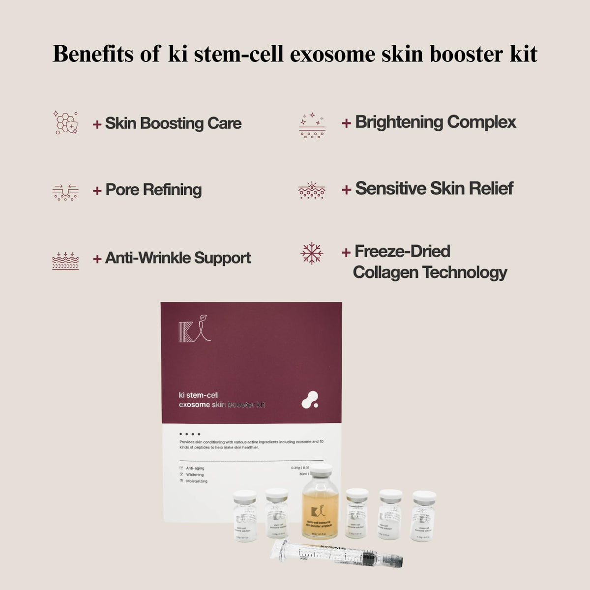 Ki Cosmetics booster ampoule syringe application