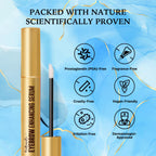 Model applying VieBeauti growth serum to eyebrows