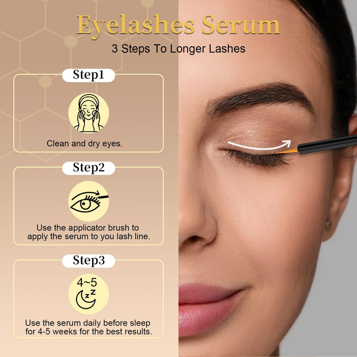 Tistees premium lash serum 5 milliliter bottle isolated