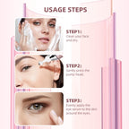 RWT eye serum bottle with ingredient and benefit highlights
