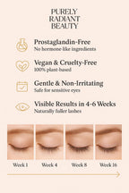 Purely Radiant Beauty lash serum ingredient list