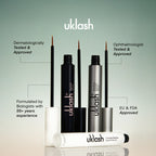 Uklash eyelash growth serum ingredients and volume details
