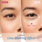 Close up of Belif eye gel texture on skin
