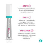 Flashserum 2ml tube packaging for stronger natural lashes