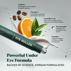 Applying Wolf Project eye roller to under eye area