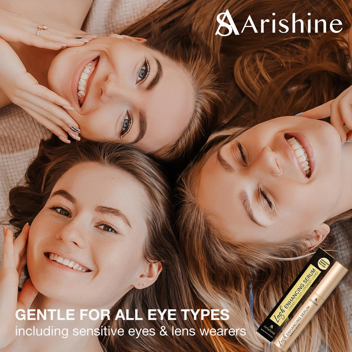 Arishine peptide serum for thicker and longer looking lashes