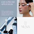 Side profile of Nuna Eyelash Growth Support Serum bottle