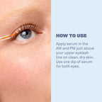 Application demonstration of Babe Original lash serum