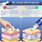 Instructions for using Poeroes eye serum with roller massage ball