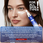Poeroes eye serum texture and application on skin