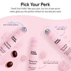 Vegan skincare eye treatment roller product shot
