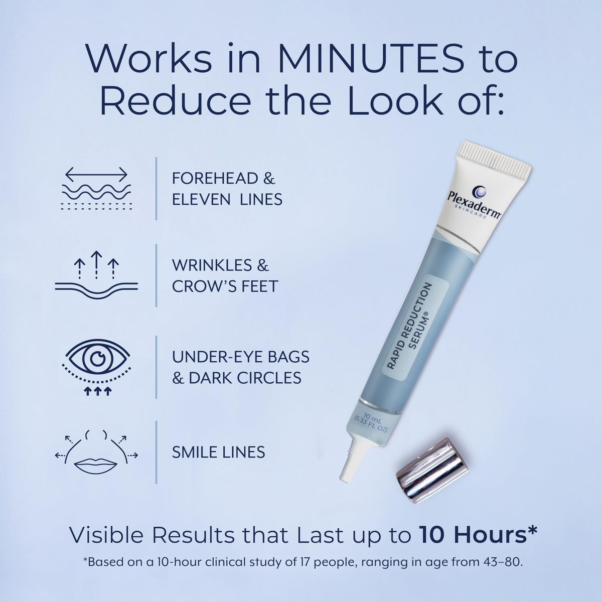 Close up of Plexaderm tube for under eye bags and dark circles