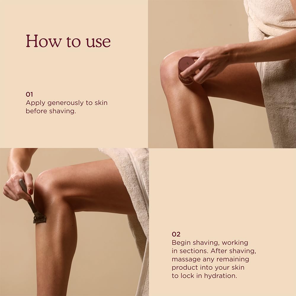 Using Hanni Shave Pillow for waterless leg shaving