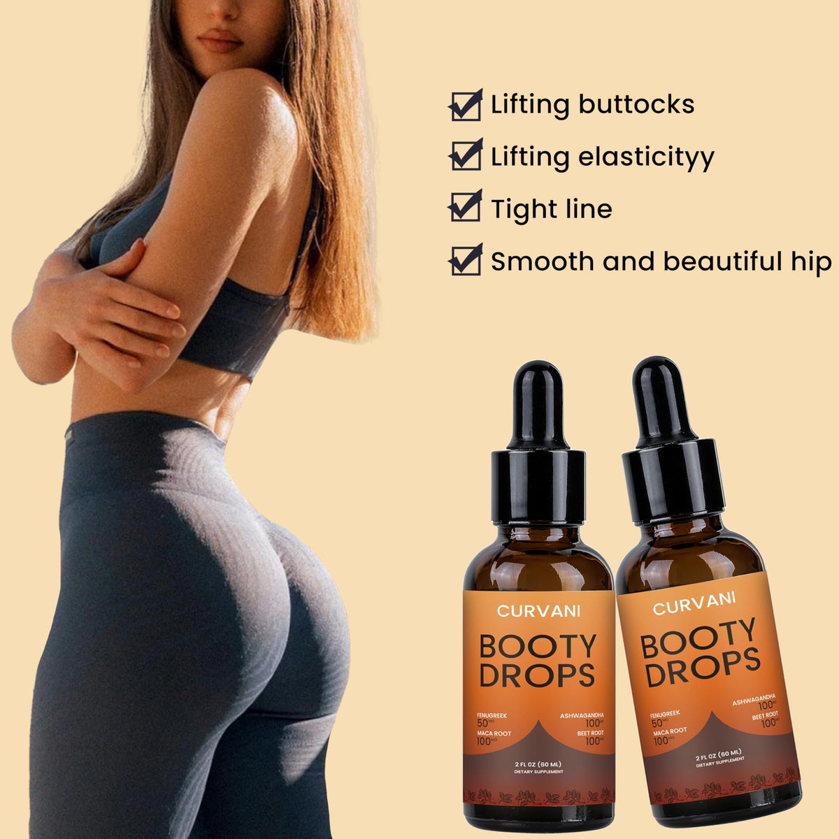 Two Ounce liquid dropper bottle showing authentic supplement label