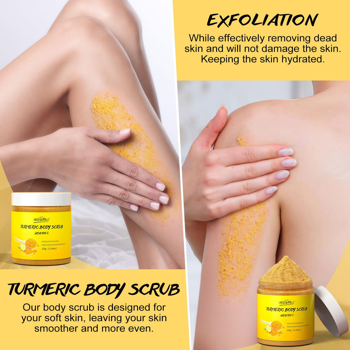 POP MODERN.C exfoliating body exfoliator for dark spots and body acne