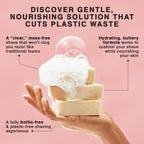 Kitsch shaving bar texture and lather demonstration