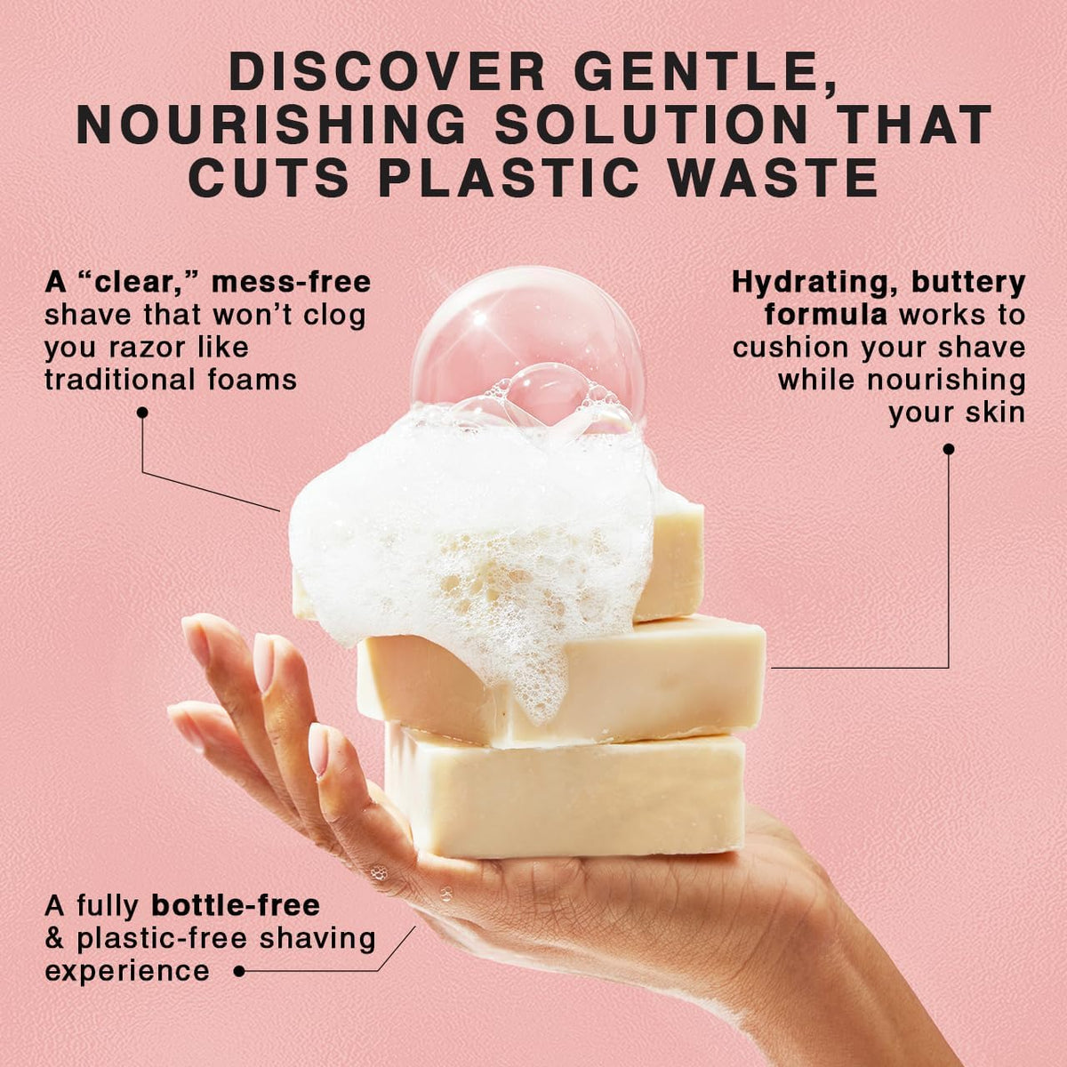 Kitsch shaving bar texture and lather demonstration