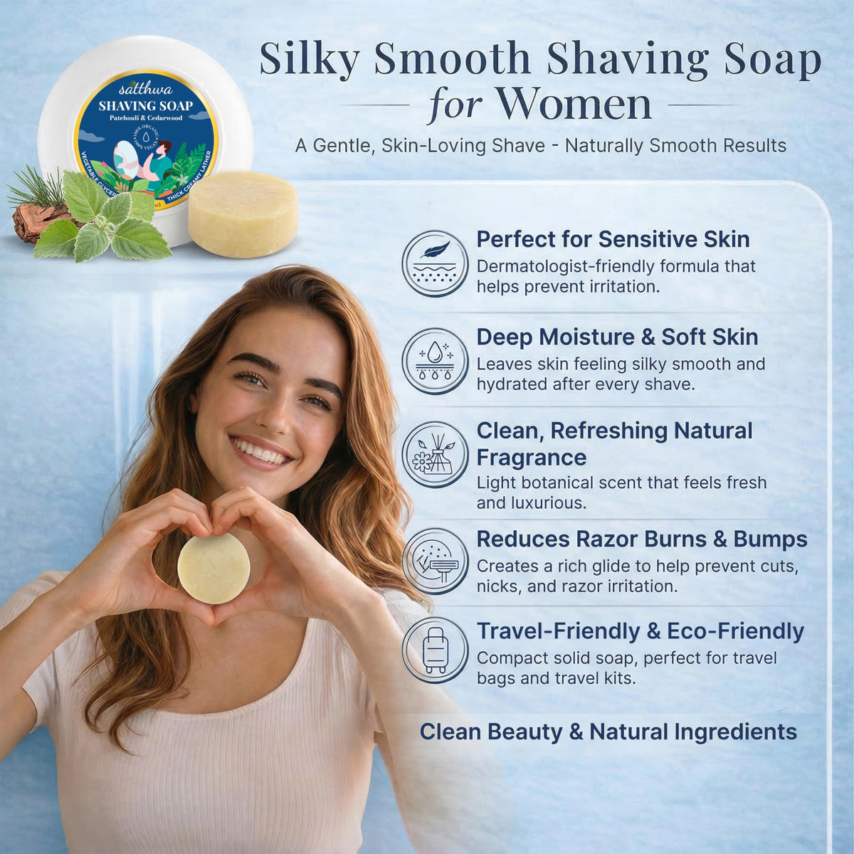 Close up of creamy lather created by Satthwa shaving soap