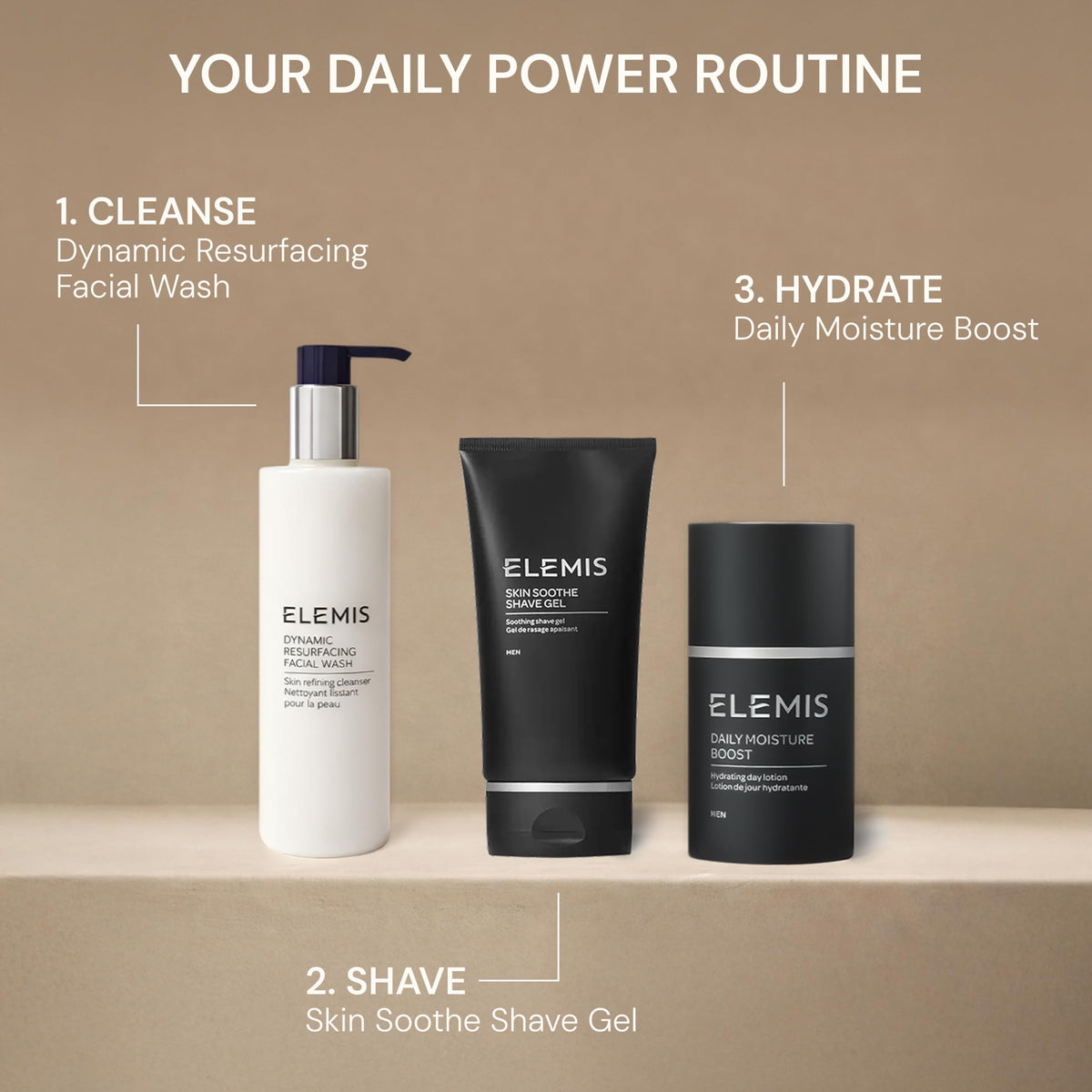 ELEMIS men's aftershave hydrating lotion for sensitive and dry skin types