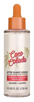 Tree Hut tropical coconut pineapple shave oil bottle showcasing ingredients label
