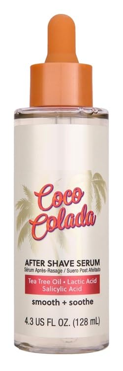 Tree Hut tropical coconut pineapple shave oil bottle showcasing ingredients label