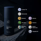 Particle shaving gel texture demonstrating self-foaming action