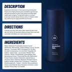 Professional male grooming set featuring Particle shaving gel