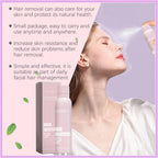Applying Veze hair identifier gel for face dermaplaning