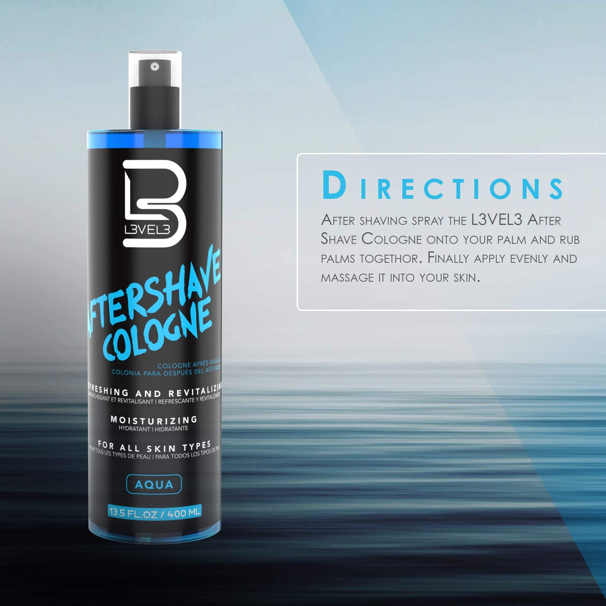 Close up of Level 3 non-foaming shaving gel texture