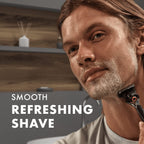 Usage of Gillette Fusion5 sensitive shaving gel