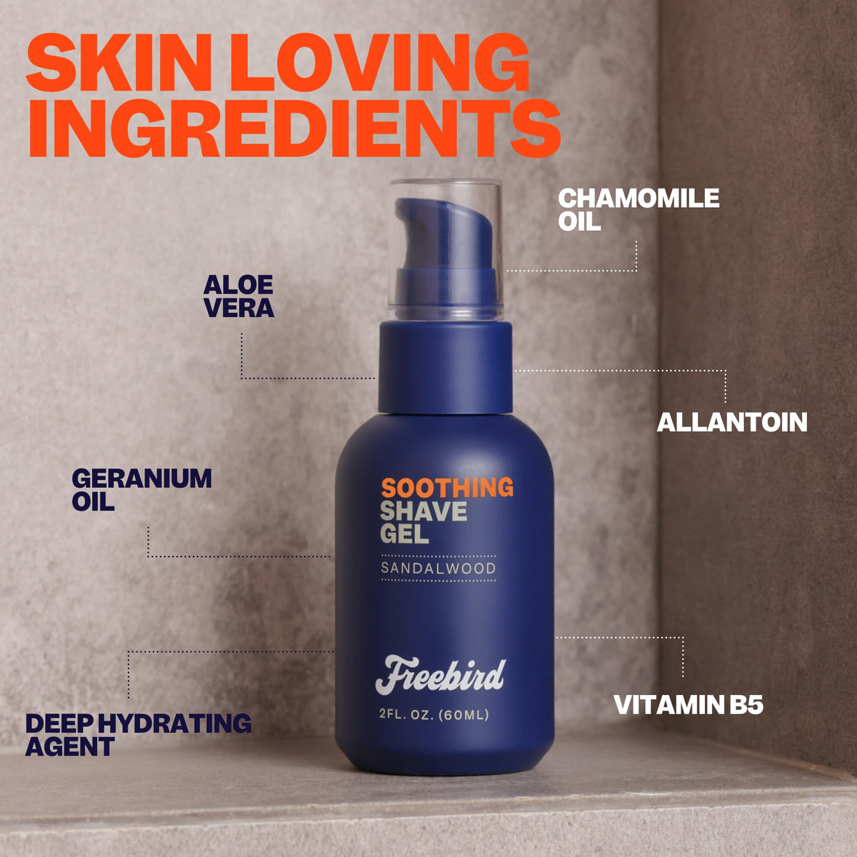 Freebird non-foaming shave gel for precision grooming