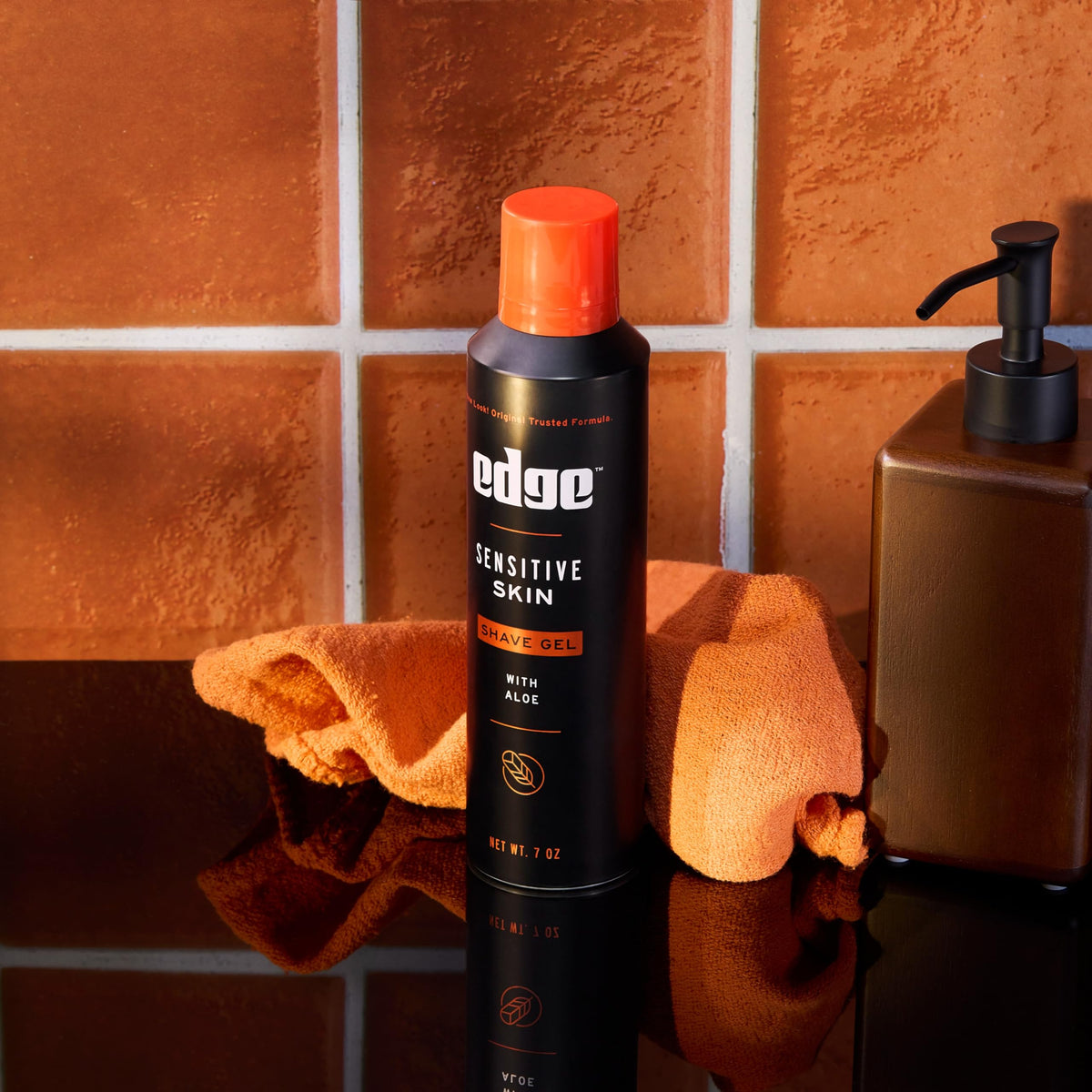 Edge Sensitive Skin shave gel trio set on white background