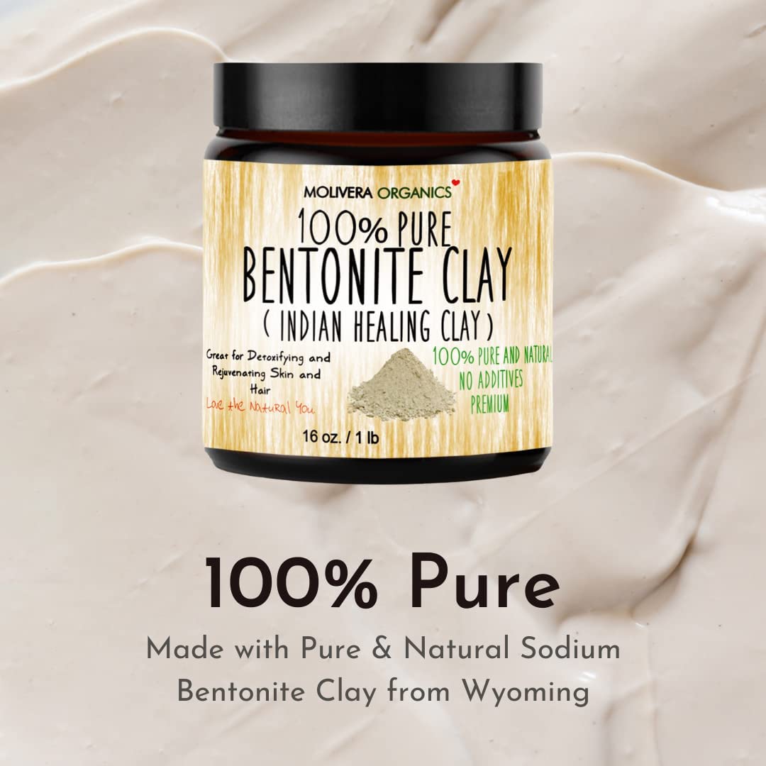 Molivera Organics natural detoxifying clay powder texture