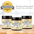 Molivera Organics clay mask application on face