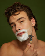 Jackfir aloe and cucumber extract hydrating shaving cream side profile