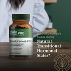 Close up of Gaia Herbs Pro professional grade herbal supplement label