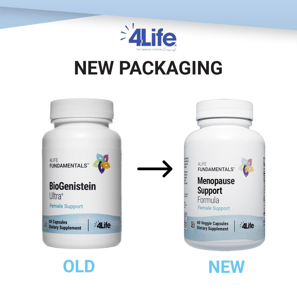 4Life BioGenistein Ultra 60 veggie capsules bottle