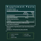 Side view of Gaia Herbs Black Cohosh packaging detailing ingredients