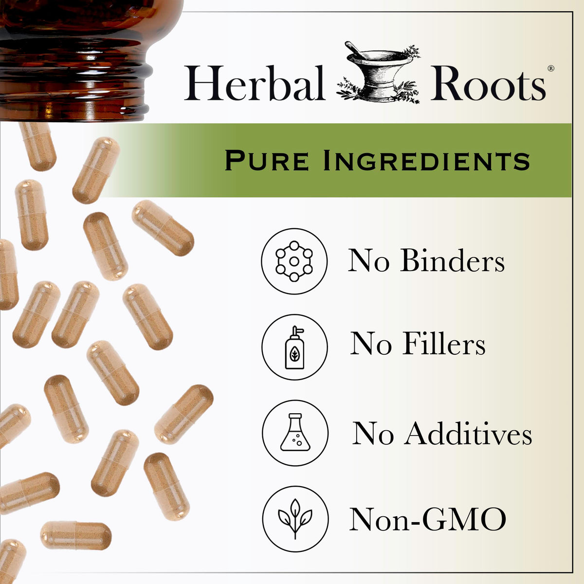 Herbal Roots extra strength black cohosh 90 capsules bottle