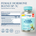 Solaray herbal supplement bottle with Black Cohosh and Dong Quai